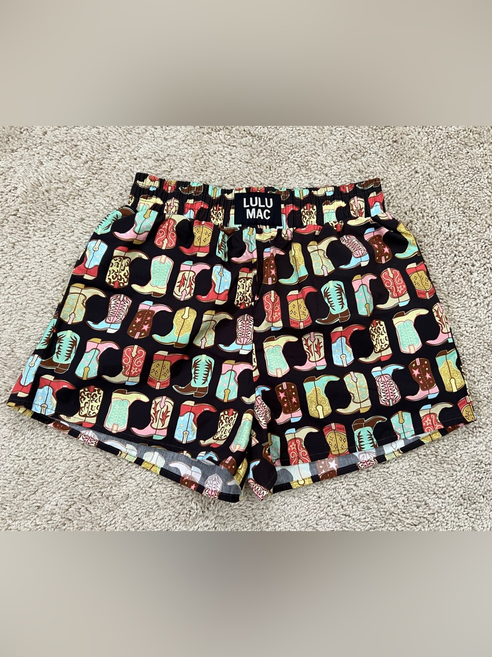 Lulu Mac Women’s Size XS Cowboy Boot Shorts Western Cowgirl